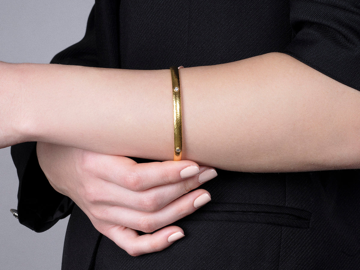 Studded Rhinestone Bangle Bracelet | Jess Lea Boutique